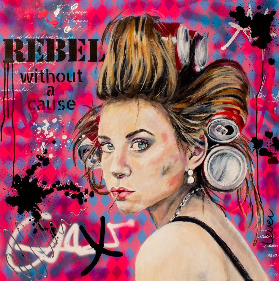 Rebel_without_a_Cause_900-73a3b068 Contemporary mixed media artist, creating colorful, uplifting art.