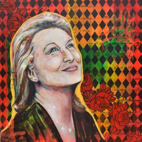 Meryl_Streep_2MP-7acf6633 Contemporary mixed media artist, creating colorful, uplifting art.